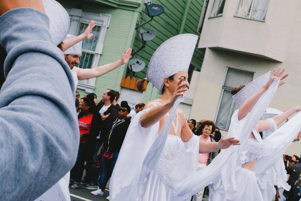 More Carnivale dancers, Mission, SF